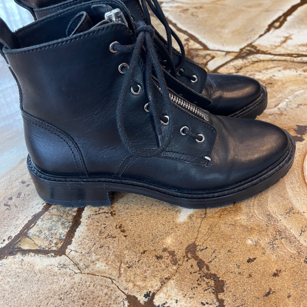 Rag And Bone Cannon Combat Boot, Us6 Black! - image 3